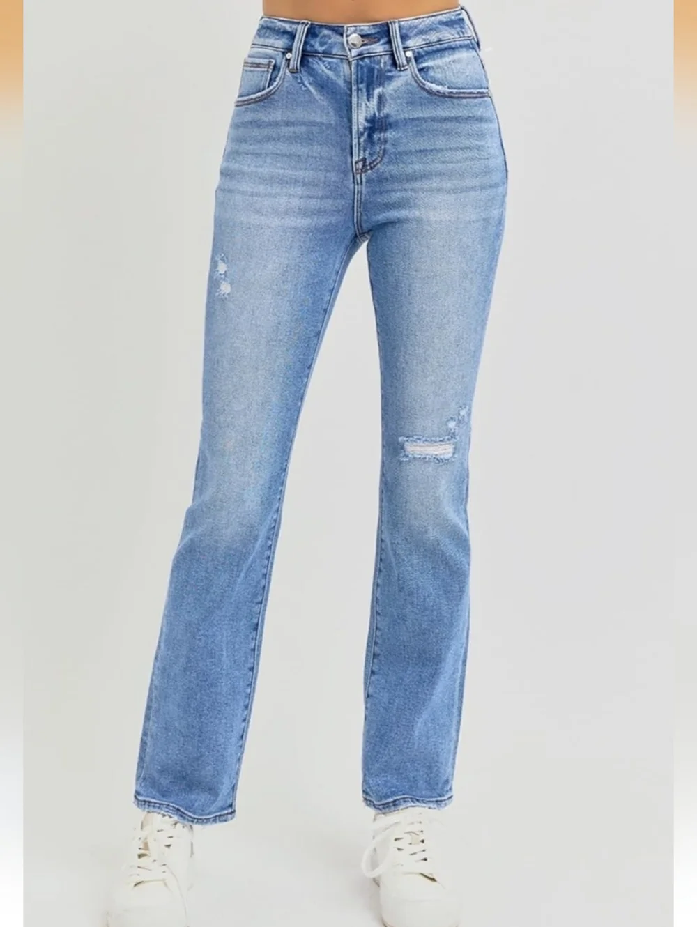 Flying Monkey Vervet Blue Distressed Straight Jeans Size 26